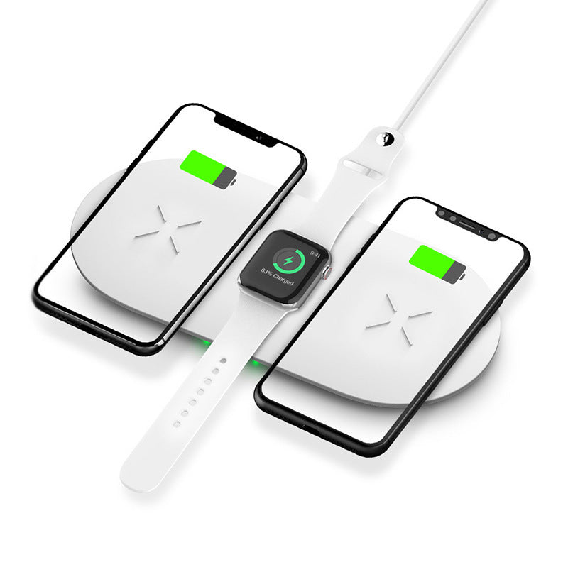 Double 15W Three-in-one Wireless Charger Double Fast Charge Suitable For Mobile Phone AirPod Watch 1-7 Generation